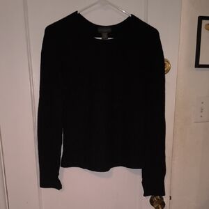 Banana Republic | Elegant Black Long Sleeve Top